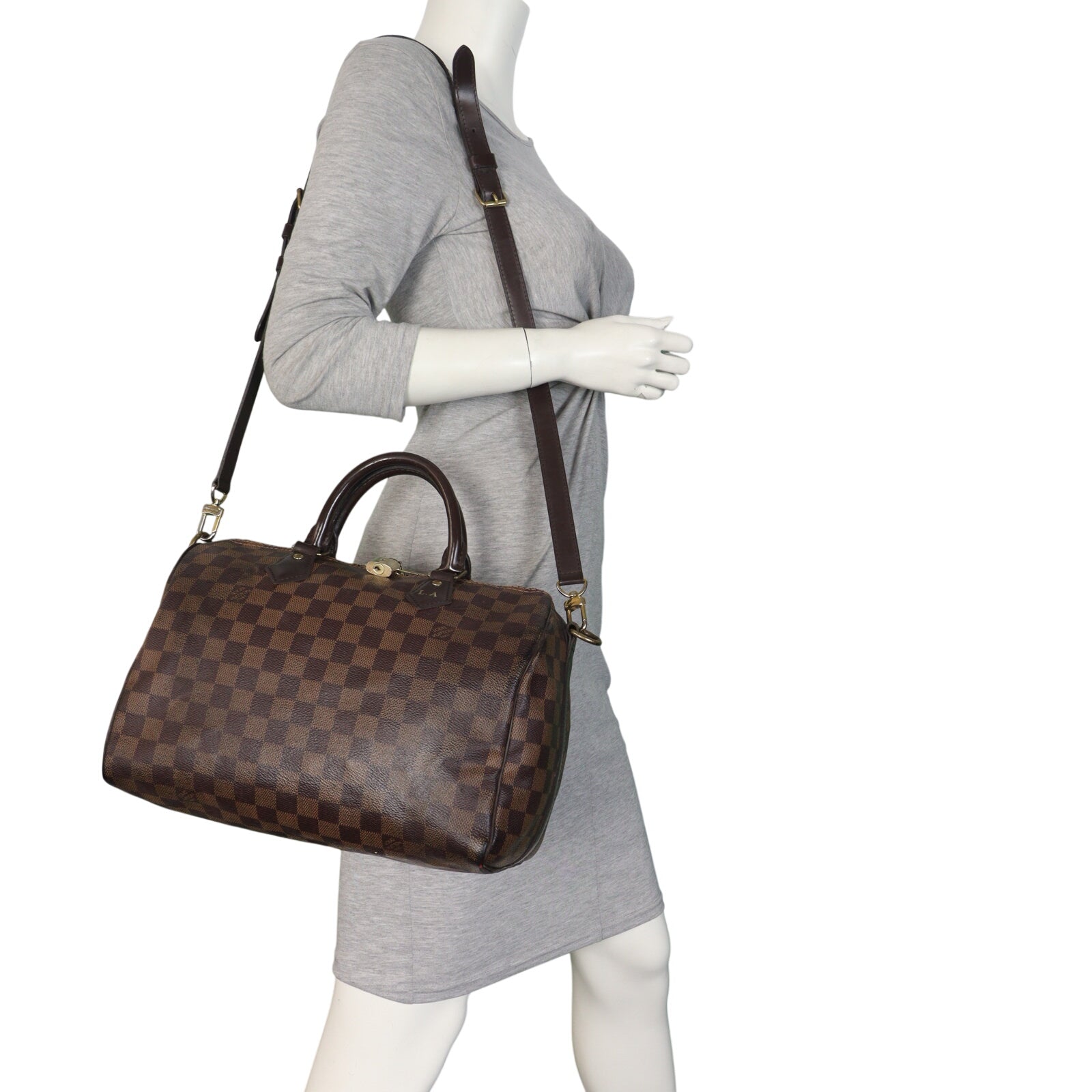 Louis Vuitton Speedy 30 Bandouliere Damier Ebene (hot stamping)_IMG_9458.jpeg