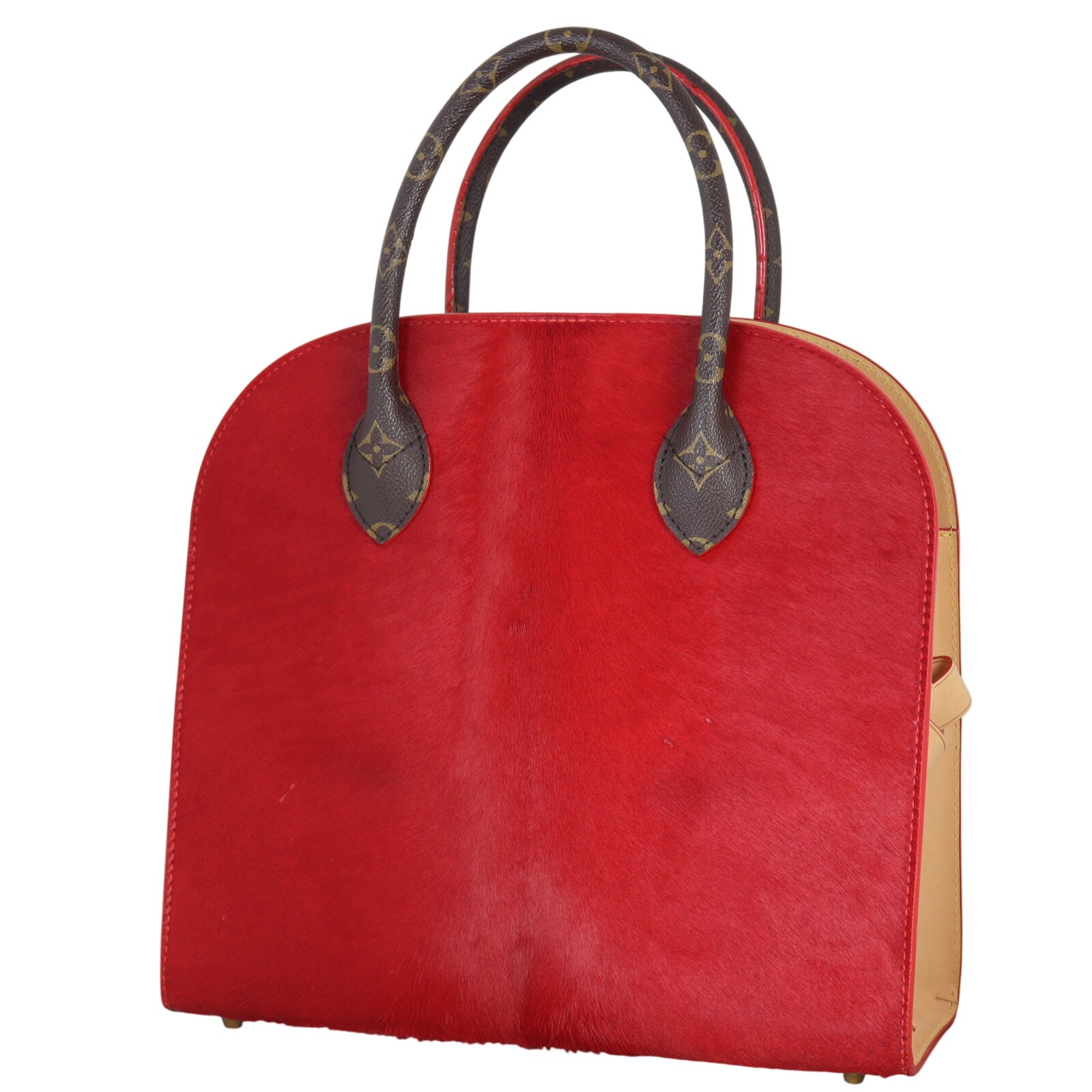 Louis Vuitton x Louboutin Calf Hair Studded Monogram Tote_IMG_7510.jpeg