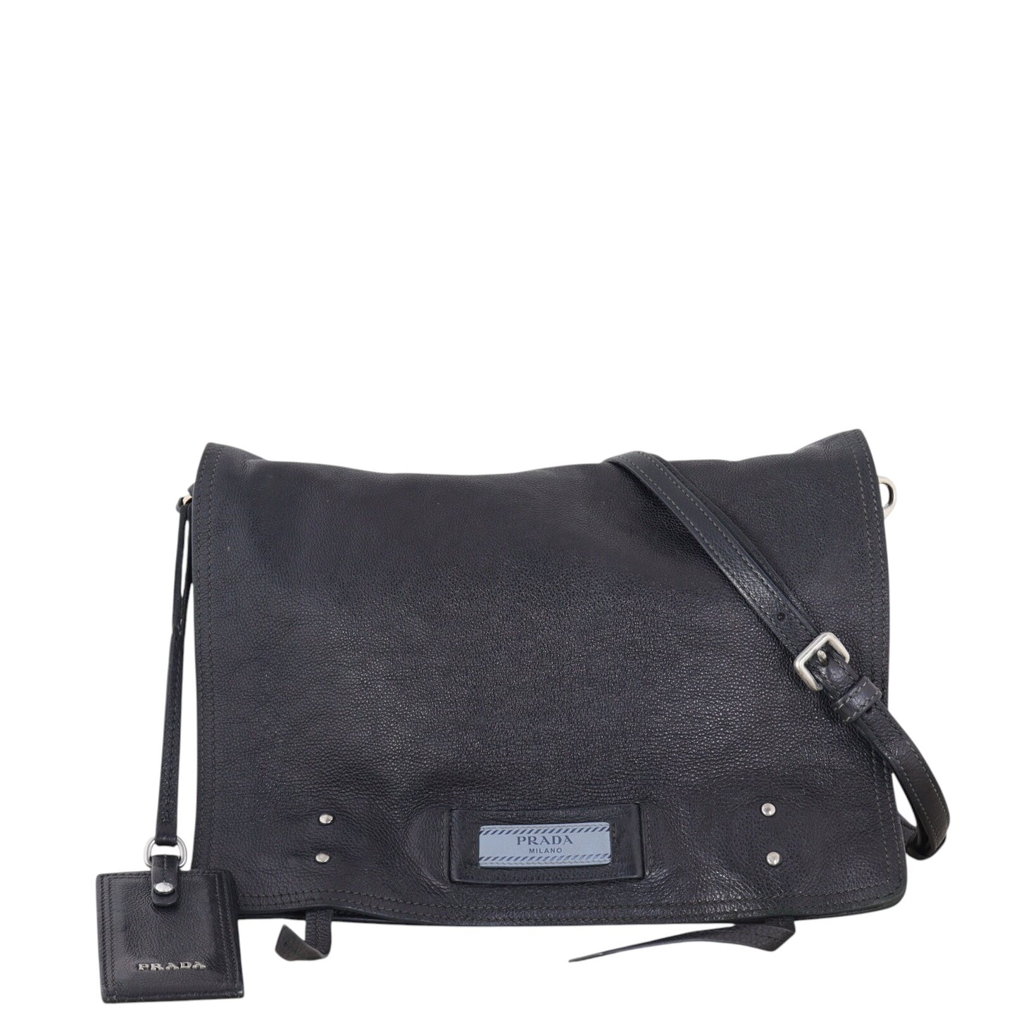 Prada Etiquette Glace Calfskin Messenger Bag (black)_IMG_2579.jpg