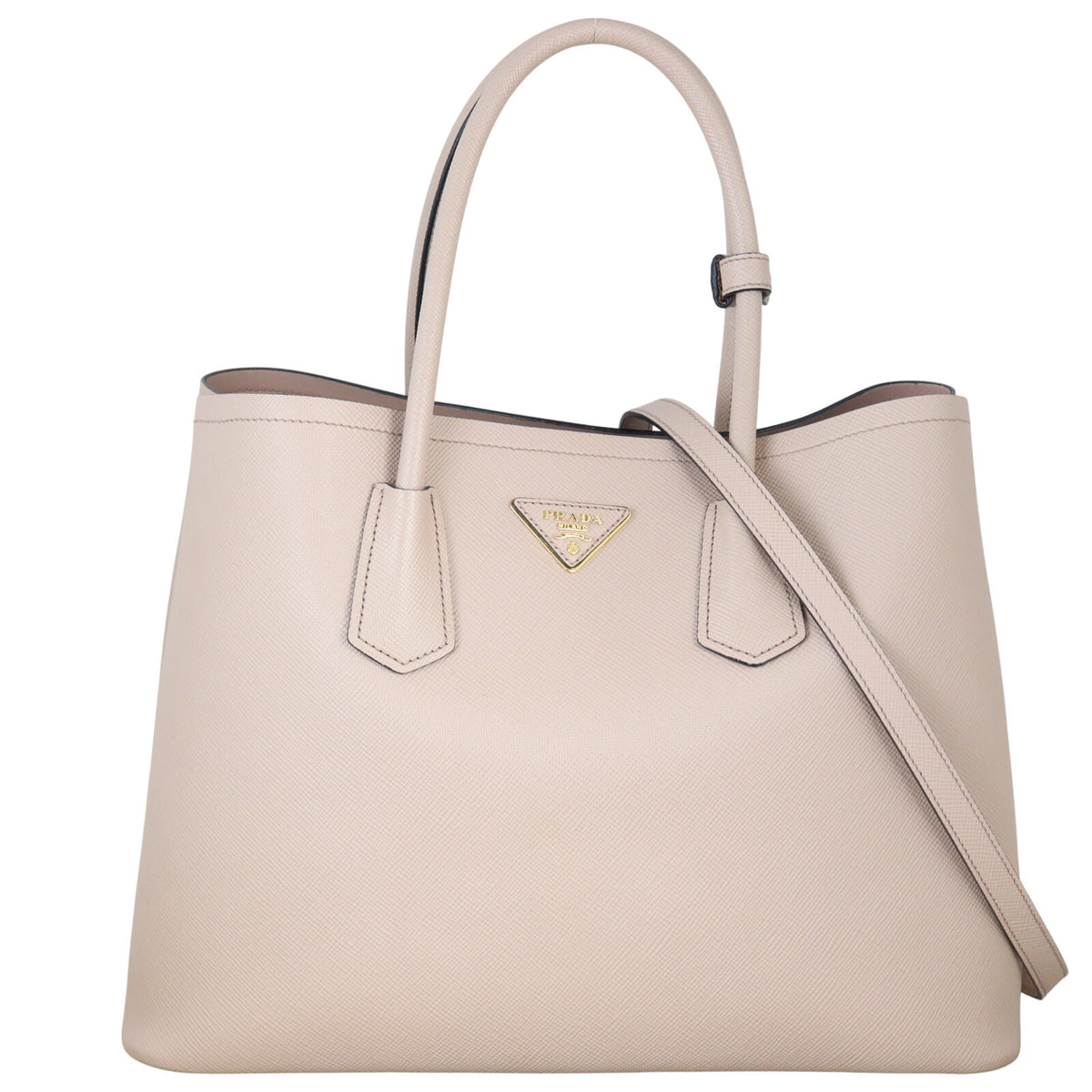 Prada Saffiano Cuir Double Bag Large (beige)_IMG_4361.jpeg