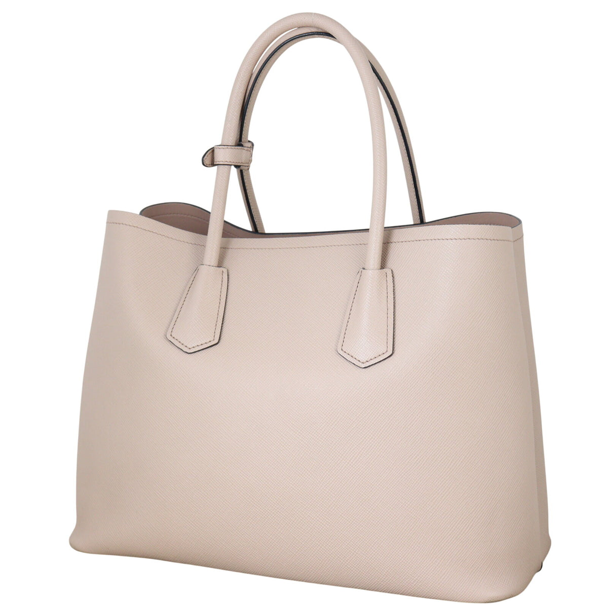 Prada Saffiano Cuir Double Bag Large (beige)_IMG_4362.jpeg