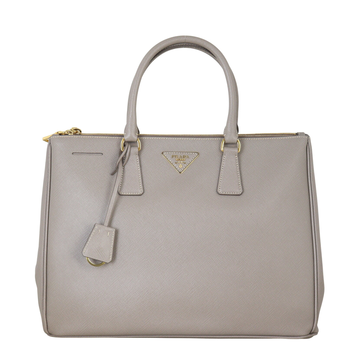 Prada Saffiano Lux Galleria Double Zip Tote Medium (grey)_IMG_4359.jpeg