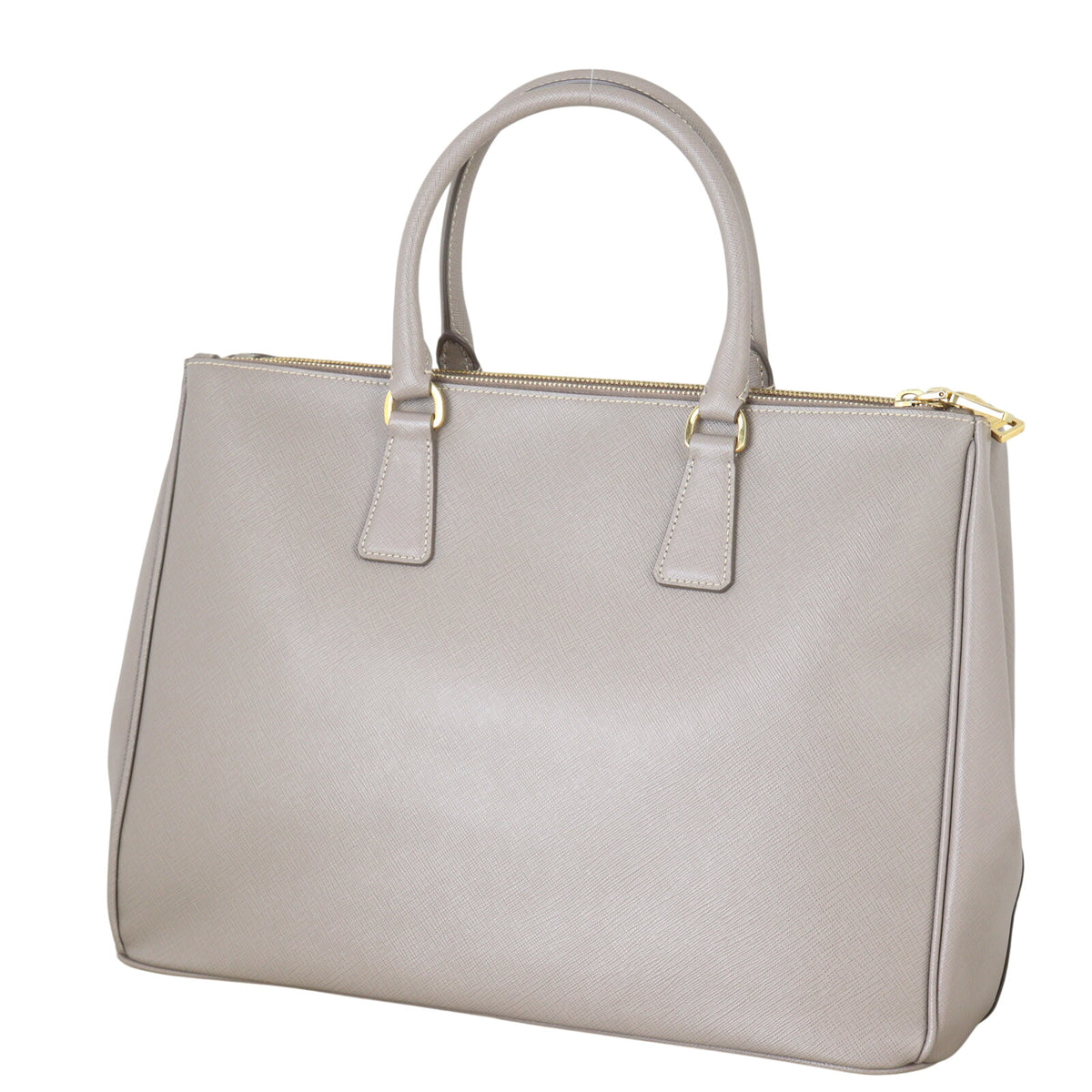 Prada Saffiano Lux Galleria Double Zip Tote Medium (grey)_IMG_4360.jpeg