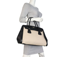 Prada Saffiano and Canvas Top Handle Tote_IMG_6926.jpeg