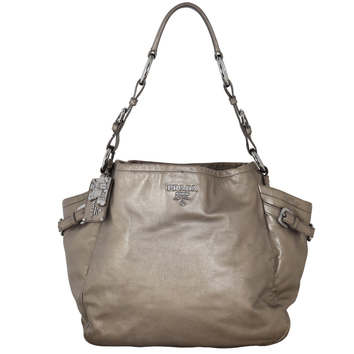 Prada Soft Calf Leather Shoulder Bag (gold)_IMG_2504.jpeg