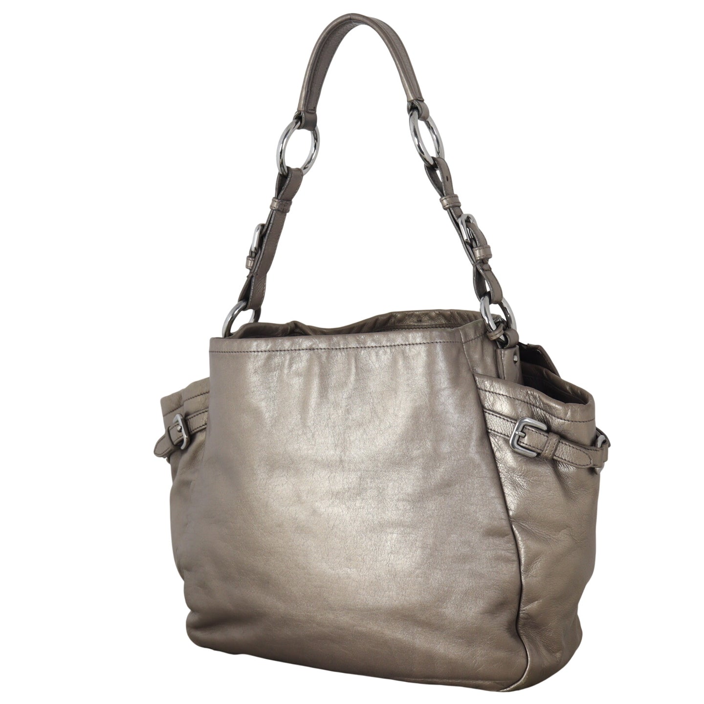 Prada Soft Calf Leather Shoulder Bag (gold)_IMG_2507.jpeg
