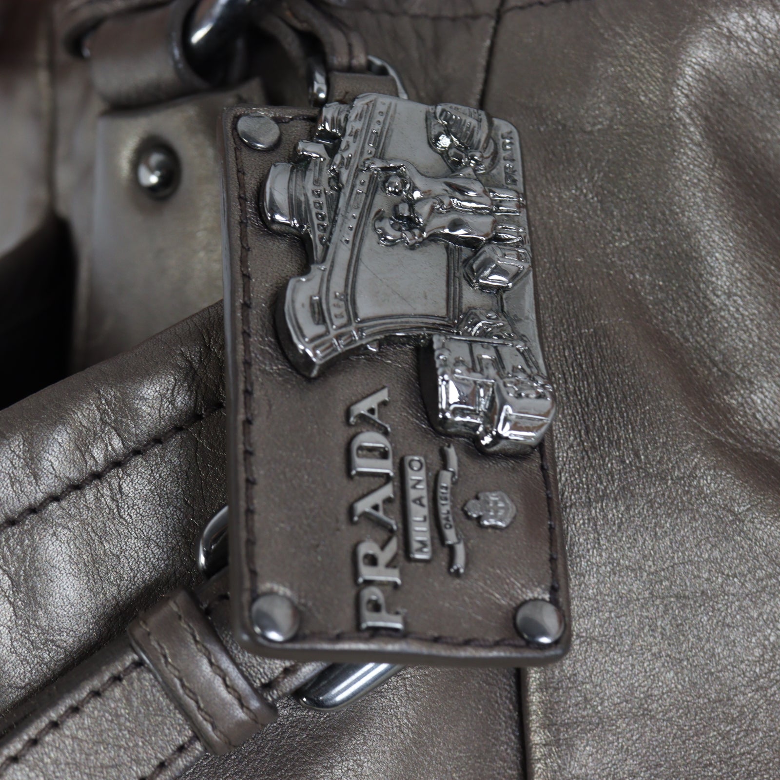 Prada Soft Calf Leather Shoulder Bag (gold)_IMG_2510.jpg