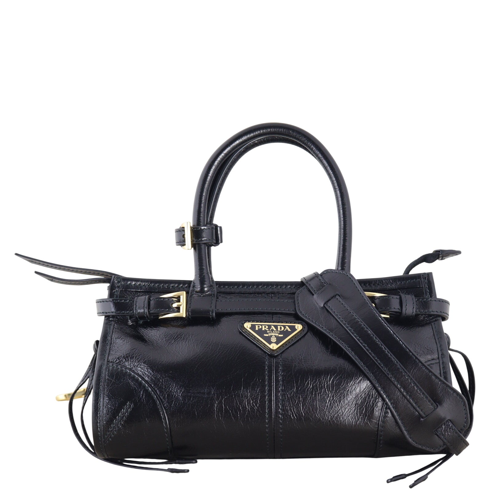 Prada Vitello Shine Bonnie Shoulder Bag Mini (black)_IMG_4792.jpeg