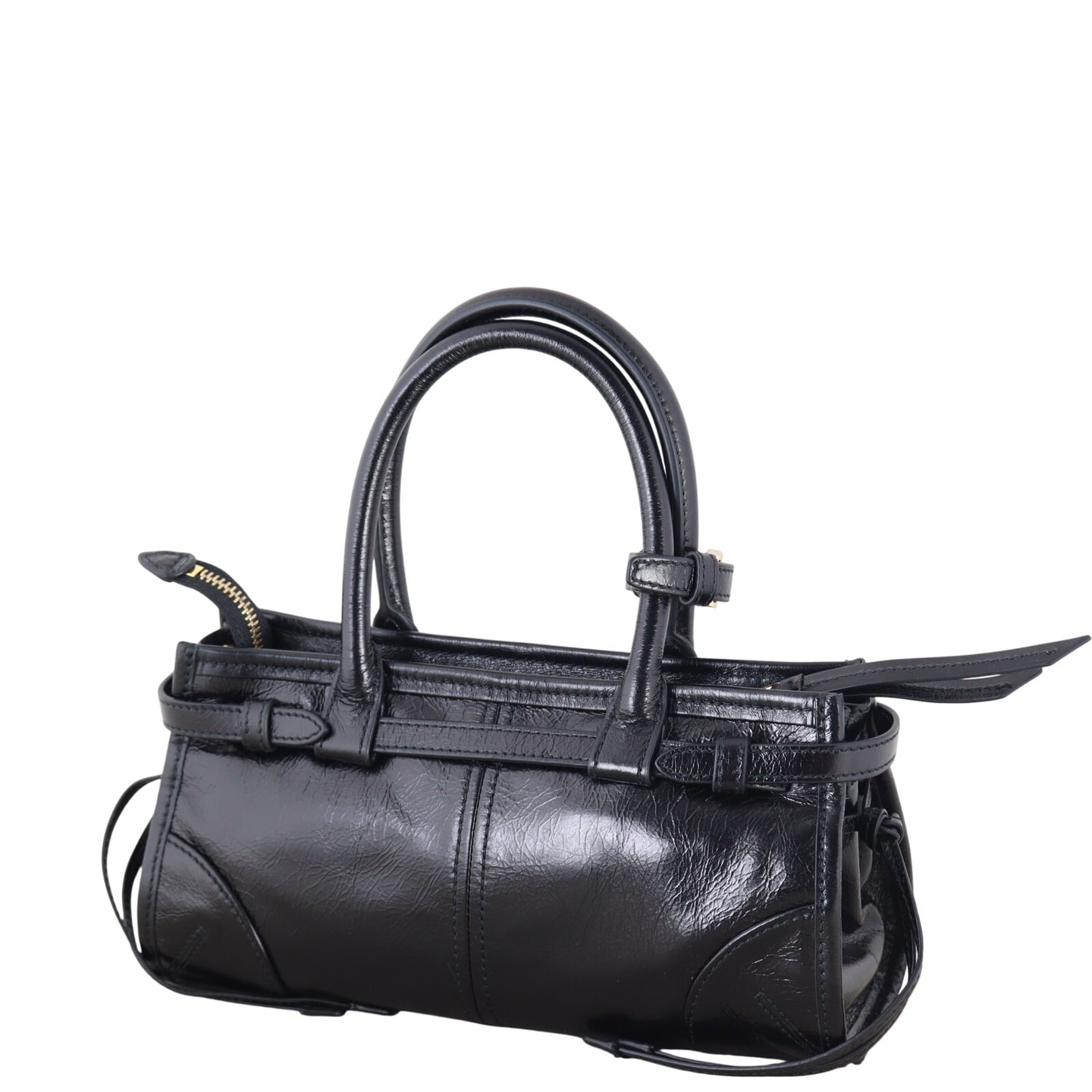 Prada Vitello Shine Bonnie Shoulder Bag Mini (black)_IMG_4793.jpeg