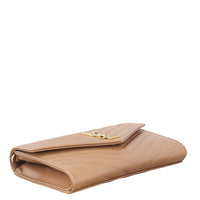 Saint Laurent Cassandre Flap Wristlet Pouch (brown)_IMG_8680.jpeg