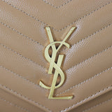 Saint Laurent Cassandre Flap Wristlet Pouch (brown)_IMG_8682.jpg