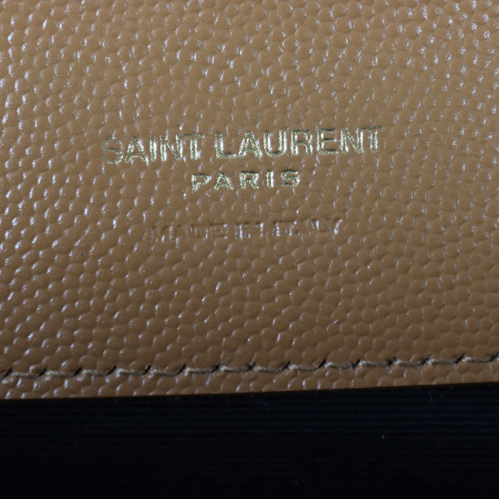 Saint Laurent Cassandre Flap Wristlet Pouch (brown)_IMG_8683.jpg