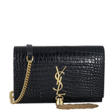 Saint Laurent Kate Tassel Chain Wallet Croc-Embossed_IMG_6852.jpeg