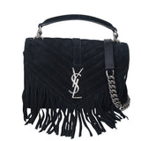Saint Laurent Monogram Fringe Chain Bag Velvet_IMG_4495.jpeg