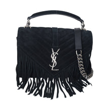 Saint Laurent Monogram Fringe Chain Bag Velvet_IMG_4495.jpeg