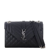 Saint Laurent Monogram Mix Matelasse Envelope Chain Bag Medium_IMG_4490.jpeg