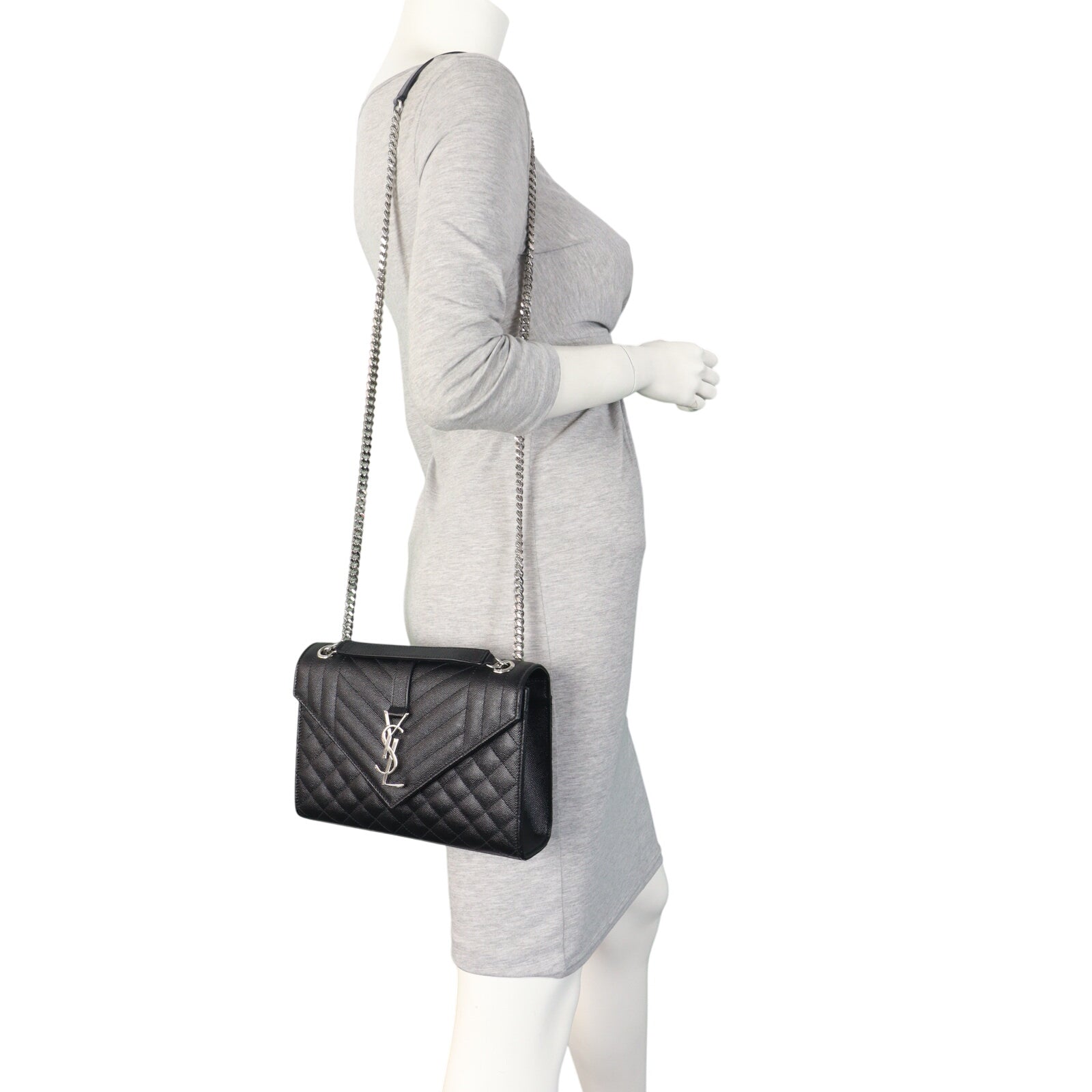 Saint Laurent Monogram Mix Matelasse Envelope Chain Bag Medium_IMG_4640.jpeg