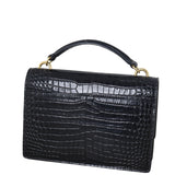 Saint Laurent Sunset Chain Wallet Croc Embossed (black)_IMG_7983.jpeg