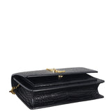 Saint Laurent Sunset Chain Wallet Croc Embossed (black)_IMG_7985.jpeg