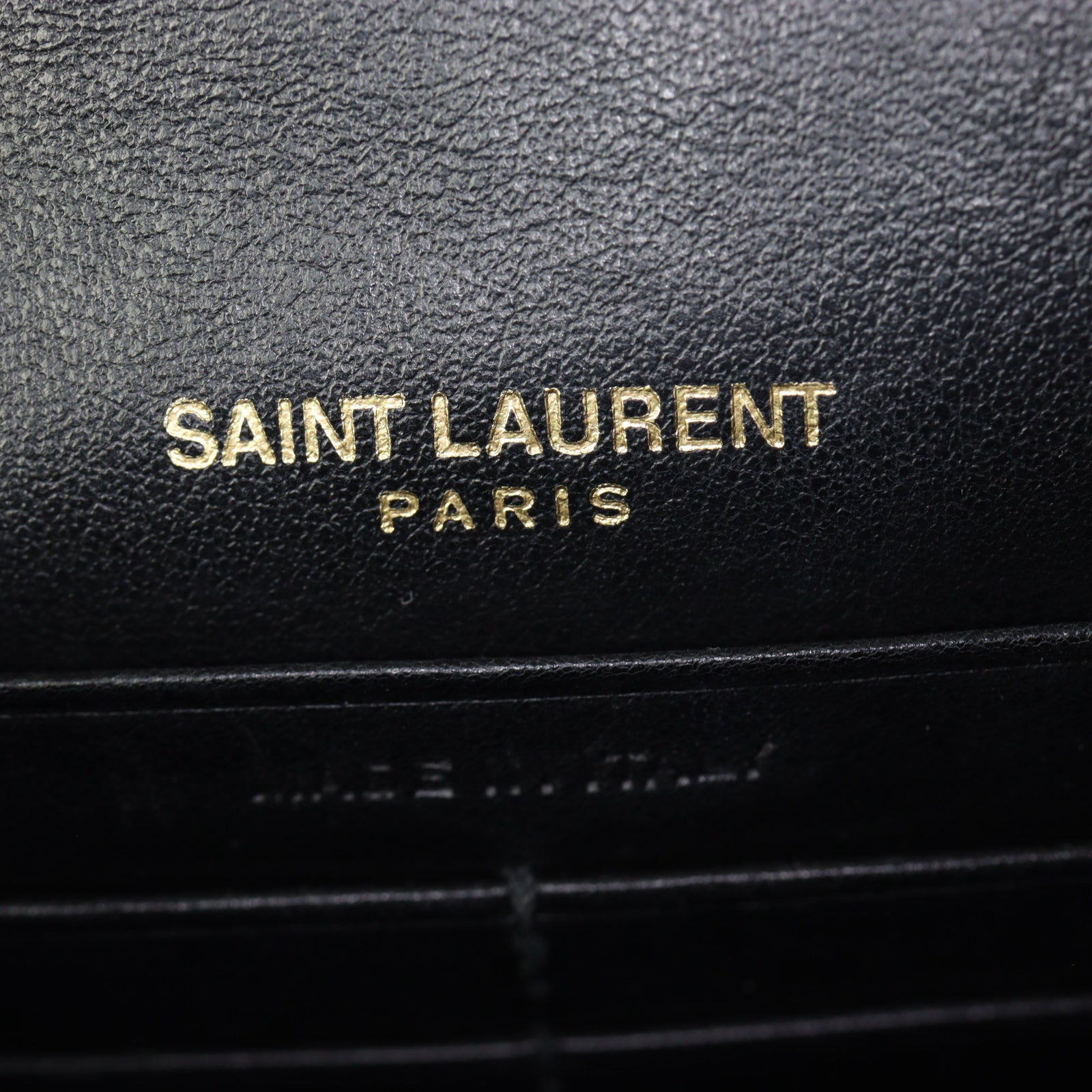 Saint Laurent Sunset Chain Wallet Croc Embossed (black)_IMG_7987.jpg