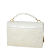 Saint Laurent Sunset Chain Wallet Croc Embossed (white)_IMG_7995.jpeg