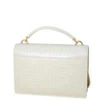 Saint Laurent Sunset Chain Wallet Croc Embossed (white)_IMG_7995.jpeg