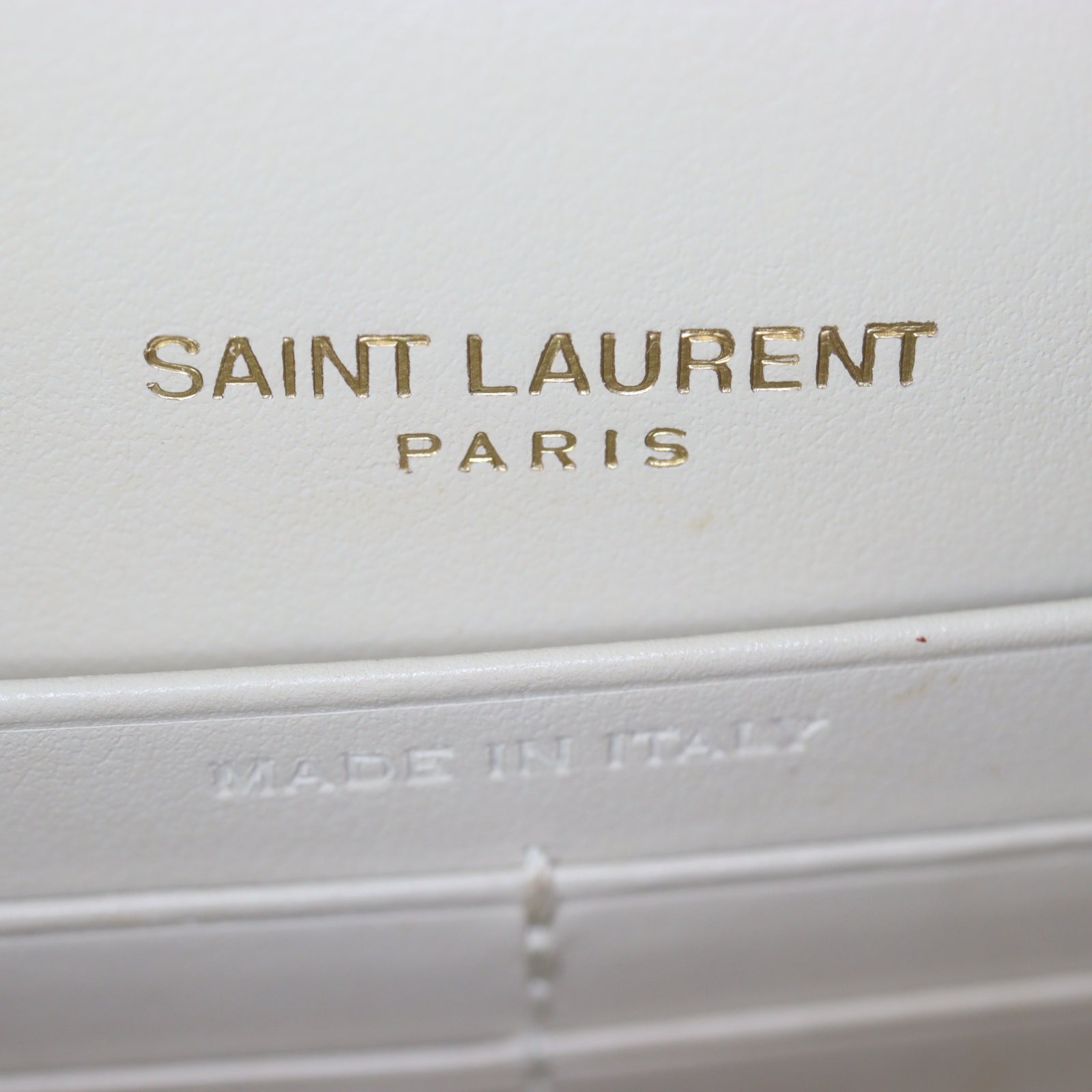 Saint Laurent Sunset Chain Wallet Croc Embossed (white)_IMG_8000.jpg