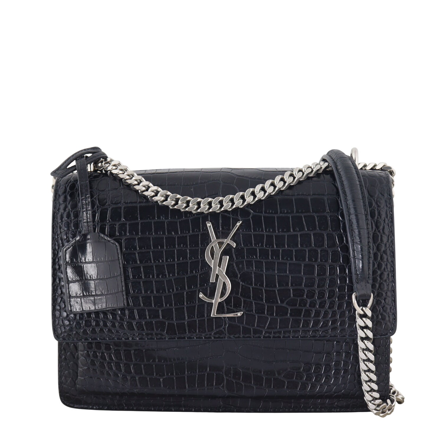 Saint Laurent Sunset Medium Croc-Embossed_IMG_3550.jpeg