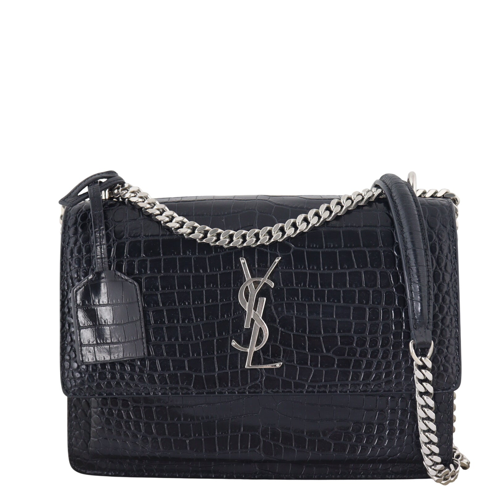 Saint Laurent Sunset Medium Croc-Embossed_IMG_3550.jpeg