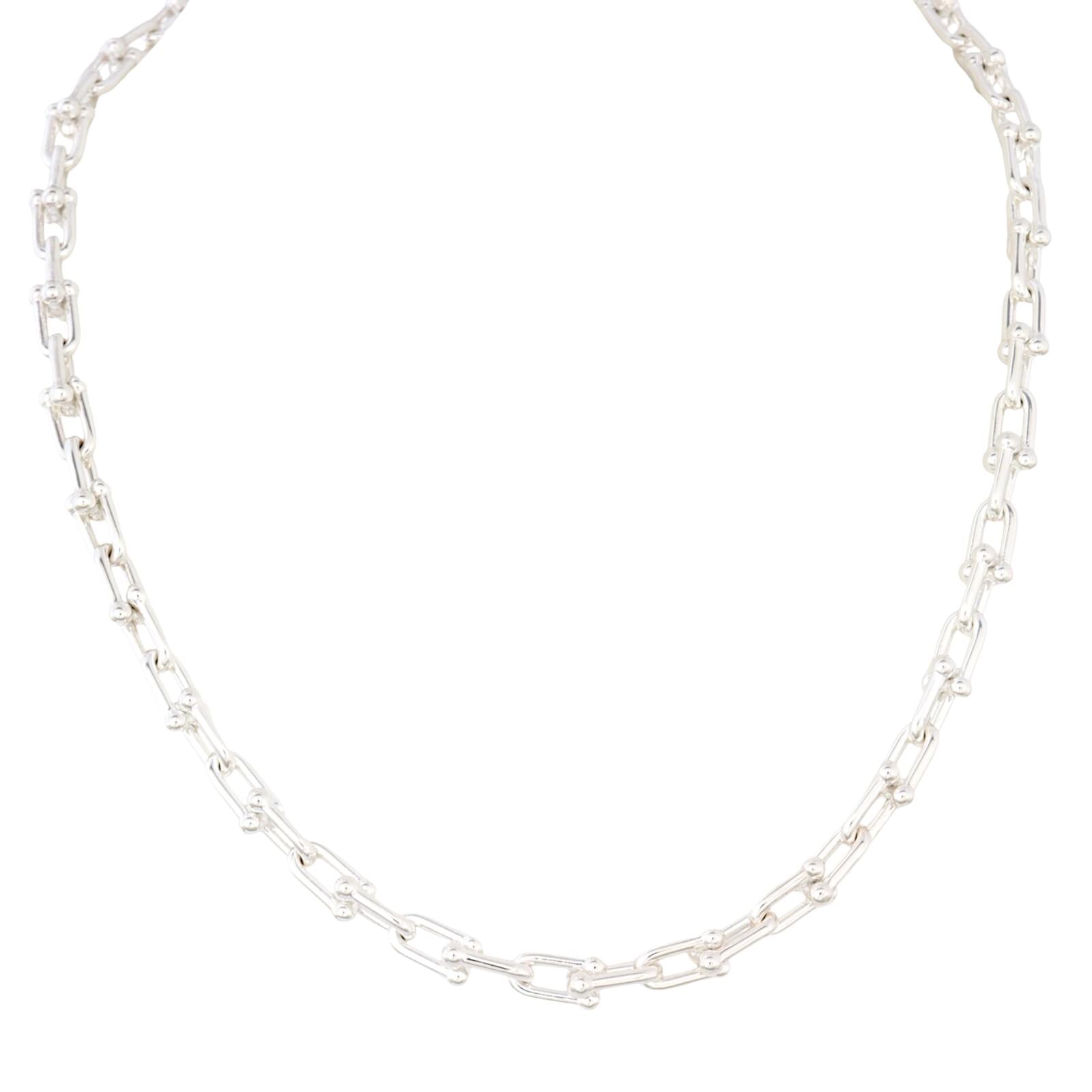 Tiffany & Co HardWear Link Silver Necklace Small_IMG_5474.jpg