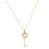 Tiffany & Co Heart Key Diamond 18k Yellow Gold Pendant Necklace_IMG_6081.jpg