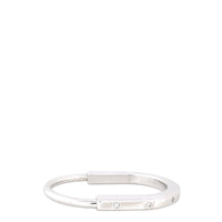 Tiffany & Co Lock Diamond Accents 18k White Gold Bangle_IMG_9244.jpg