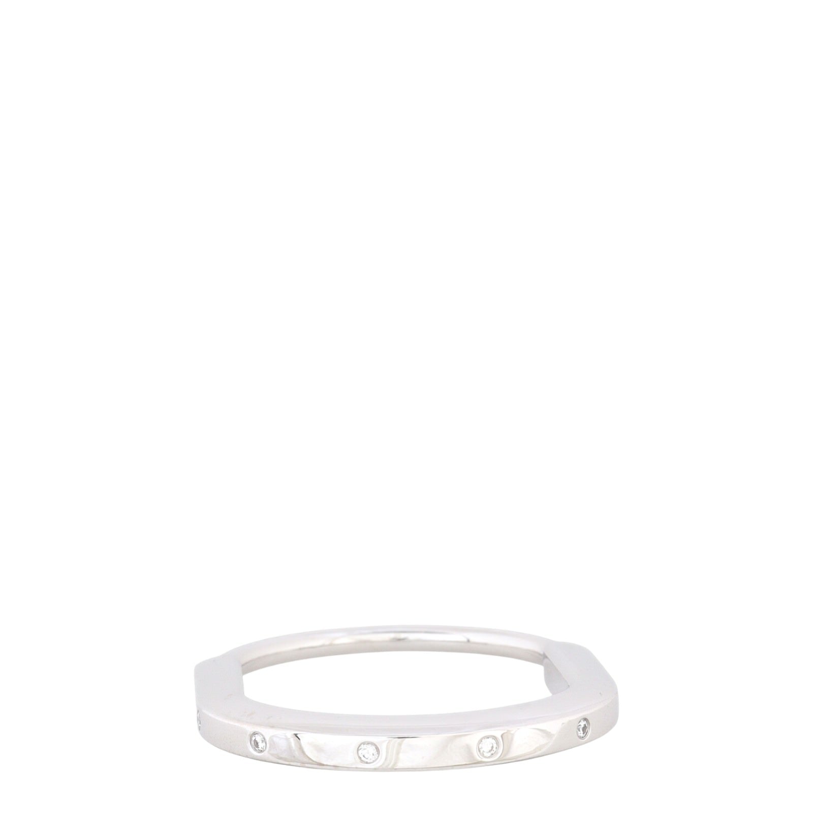 Tiffany & Co Lock Diamond Accents 18k White Gold Bangle_IMG_9253.jpg
