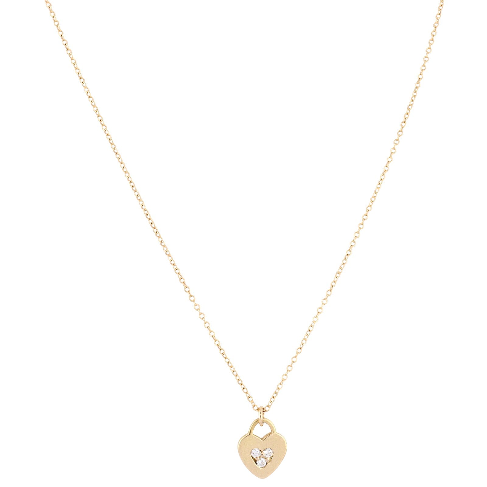 Tiffany & Co Locks Heart Diamond 18k Rose Gold Pendant Necklace_IMG_0188.jpg