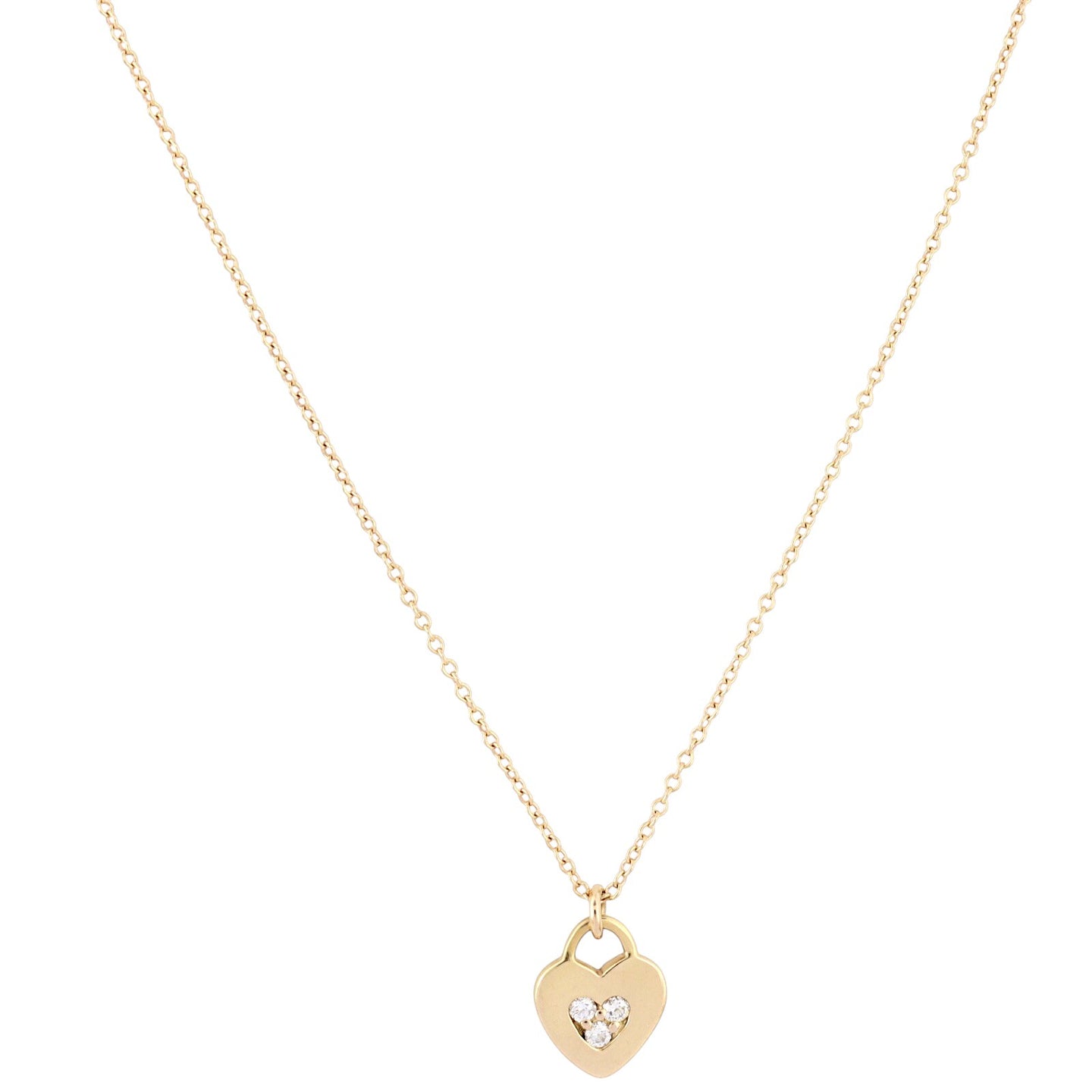 Tiffany & Co Locks Heart Diamond 18k Rose Gold Pendant Necklace_IMG_0189.jpg
