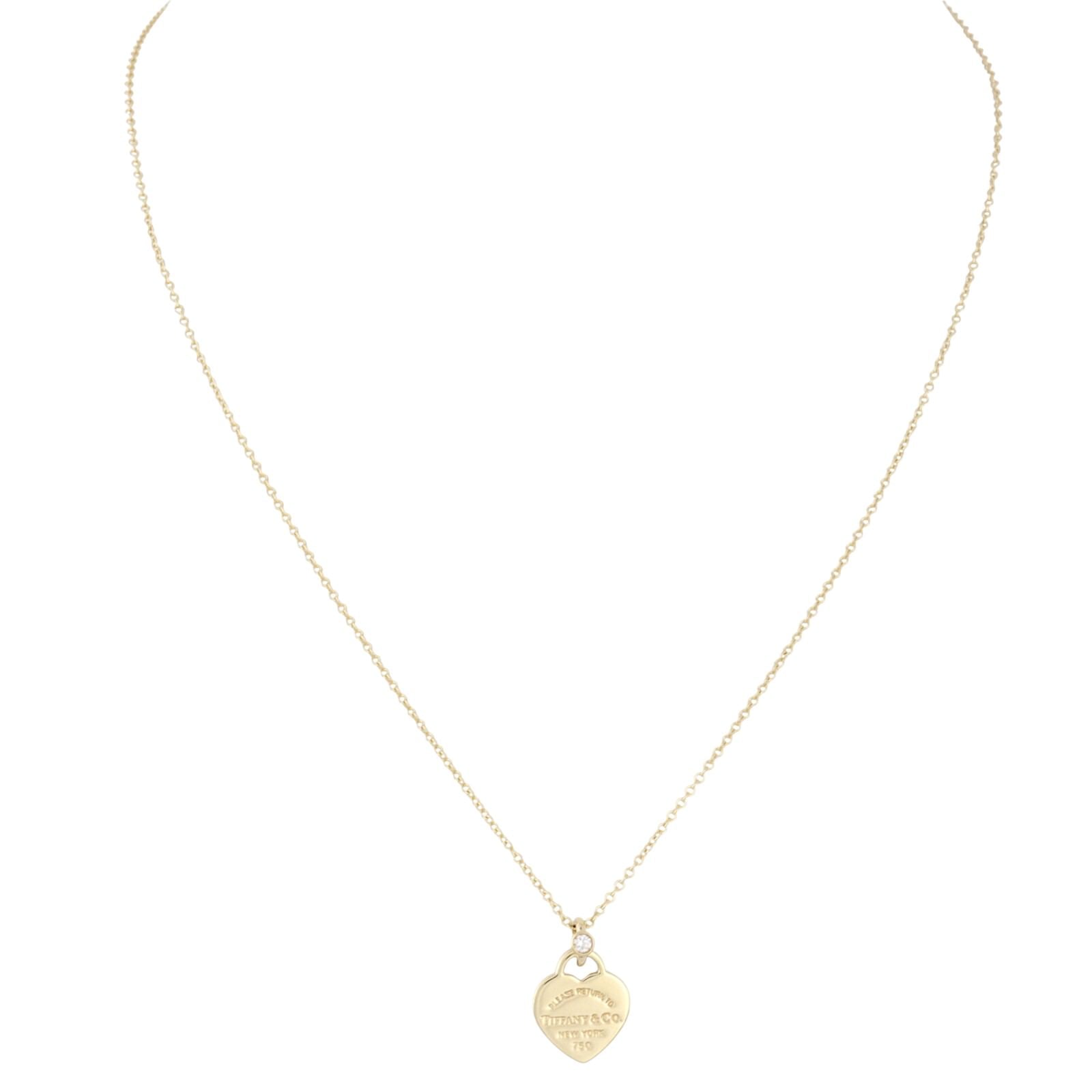 Tiffany & Co Return to Tiffany Heart Diamond 18k Yellow Gold Pendant Necklace Mini_IMG_4377.jpg