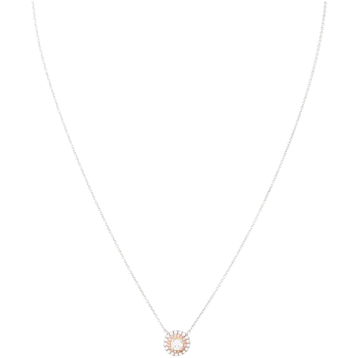 Tiffany & Co Soleste Diamond & Pink Diamond 18k Yellow Gold Platinum Necklace_IMG_2742.jpg
