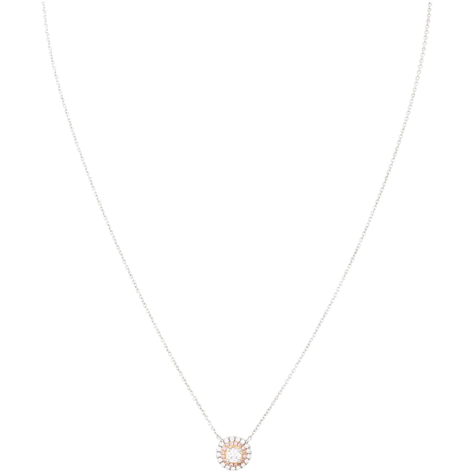Tiffany & Co Soleste Diamond & Pink Diamond 18k Yellow Gold Platinum Necklace_IMG_2742.jpg