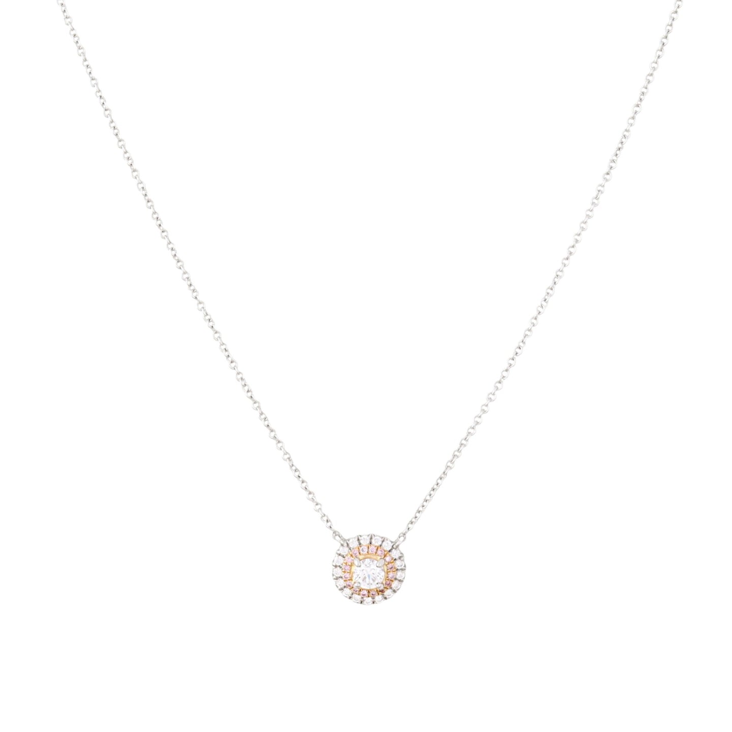 Tiffany & Co Soleste Diamond & Pink Diamond 18k Yellow Gold Platinum Necklace_IMG_2746.jpg