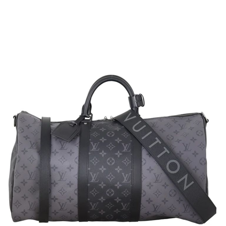 Louis Vuitton Keepall 50 Bandouliere Monogram Eclipse Reverse