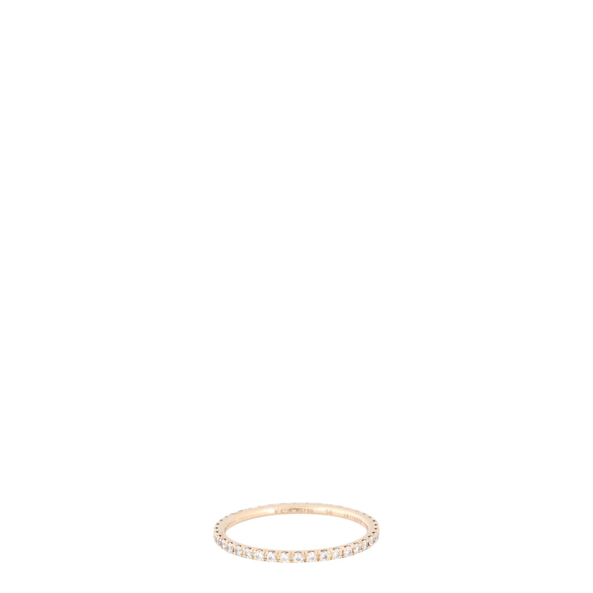 Van Cleef & Arpels Felicite Diamond 18k Rose Gold Wedding Band Ring_IMG_8111.jpg
