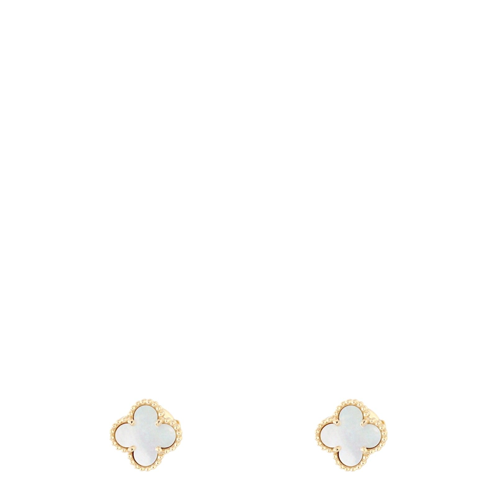 Van Cleef & Arpels Sweet Alhambra Mother of Pearl 18k Yellow Gold Earrings_IMG_3325.jpg