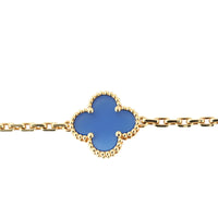Van Cleef & Arpels Vintage Alhambra 10 Motif Agate 18k Yellow Necklace_IMG_5978.jpg
