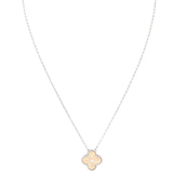Van Cleef & Arpels Vintage Alhambra Guilloche Diamond 18k White & Rose Gold Necklace Limited Edition Holiday 2024_IMG_7750.jpg