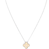 Van Cleef & Arpels Vintage Alhambra Guilloche Diamond 18k White & Rose Gold Necklace Limited Edition Holiday 2024_IMG_7756.jpg