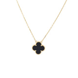 Van Cleef & Arpels Vintage Alhambra Onyx 18k Yellow Gold Pendant Necklace_IMG_2696.jpg