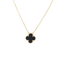 Van Cleef & Arpels Vintage Alhambra Onyx 18k Yellow Gold Pendant Necklace_IMG_2696.jpg