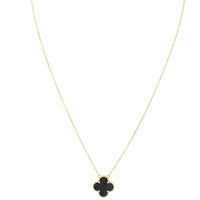 Van Cleef & Arpels Vintage Alhambra Onyx 18k Yellow Gold Pendant Necklace_IMG_2705.jpg