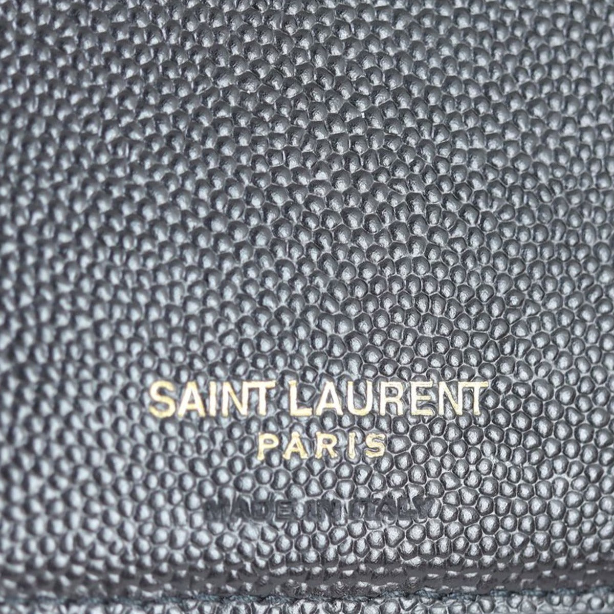 Saint Laurent Monogram Zipped Two-Part Wallet Stamp
