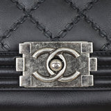 Chanel Boy Double Stitch Large Shopping Tote Hardware
